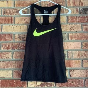 Nike neon check tank